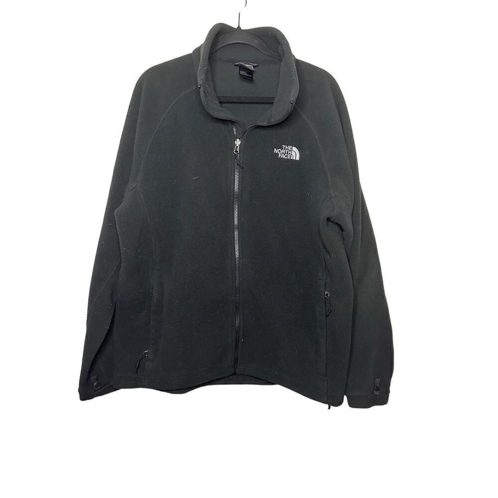 The North Face Men’s Basic Black Zip Up Fleece Jacket Size Large